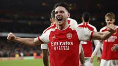 ‘Arsenal place themselves at heart of three-way title race’
