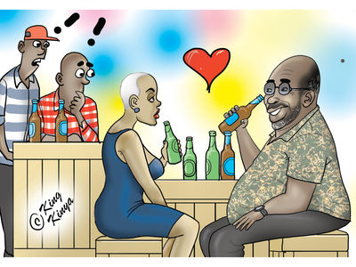 This couple isn’t aware, or doesn’t care this’s Africa!