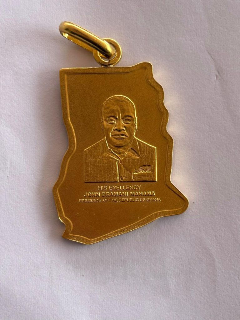 Ghana Gold Pendant featuring John Mahama officially hits market
