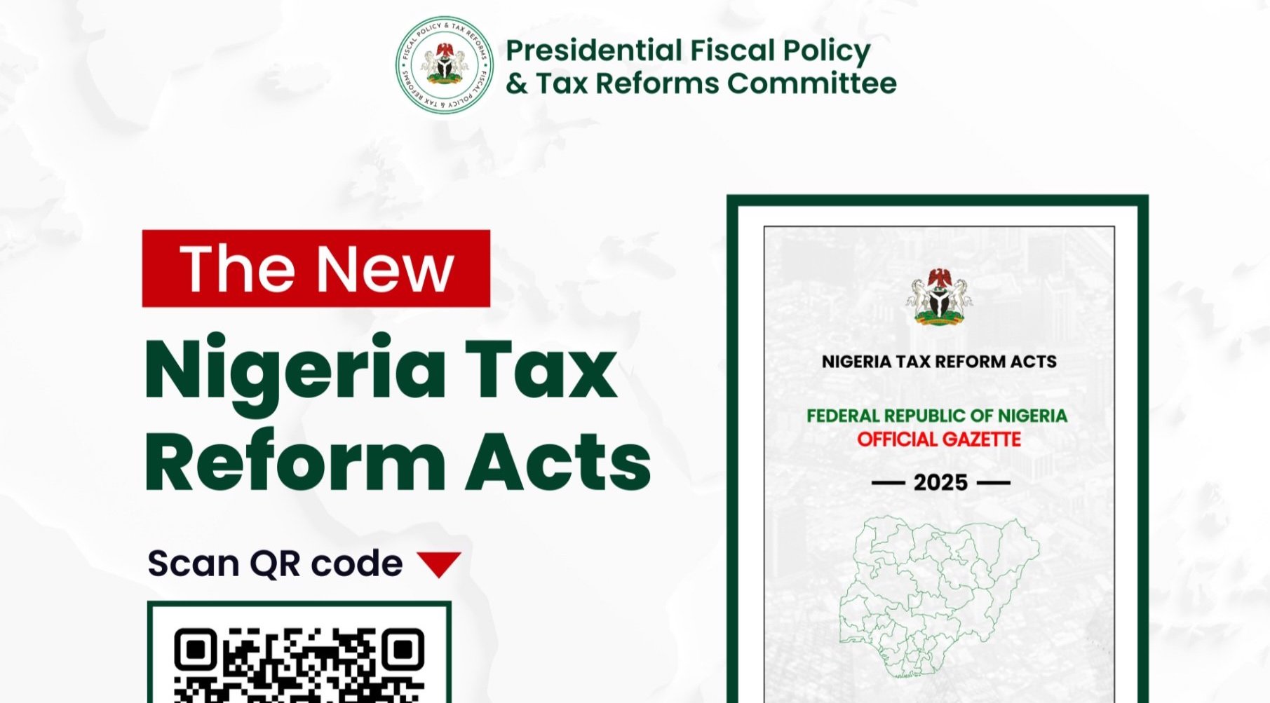 Nigeria publishes new tax reform laws in official gazette