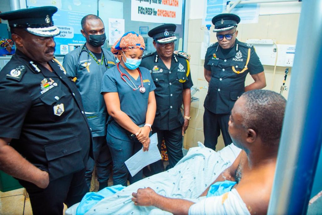 IGP visits injured officers, deploys high-powered team and reinforcements to Sampa