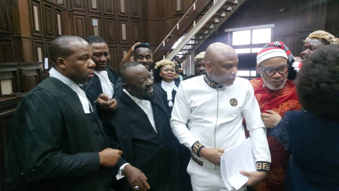 Nnamdi Kanu sacks legal team, revives objection against terrorism trial